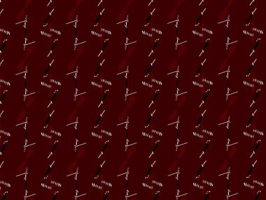 Tekstil tasarımı için soyut geometrik blok deseni kahverengi beyaz ve siyah renkli duvar kağıdı döşeme dekoru.