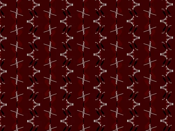 Maroon Ajrak Block Print Abstract Geometric Block Pattern Textile Design — Fotografia de Stock