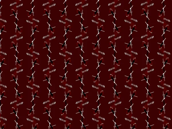 Maroon Ajrak Blocco Stampa Astratto Modello Blocco Geometrico Disegno Tessile — Foto Stock