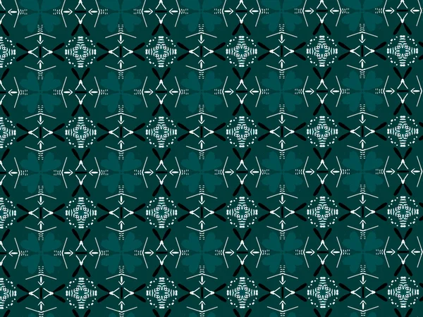 Teal Turquoise Ajrak Bloc Imprimé Motif Bloc Géométrique Abstrait Pour — Photo