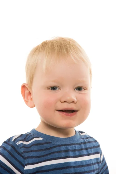 2-årig leende pojke — Stockfoto