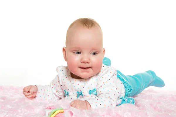 Bonito menina de seis meses de idade — Fotografia de Stock