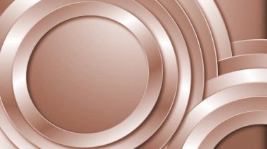 3d fırçalanmış metal daireler arkaplan hareket grafikleri kopya alanı ile kusursuz döngü.