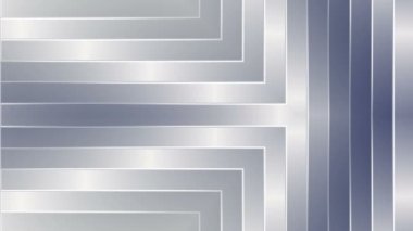 Soyut şablon geometrik gümüş metal arka plan. Beyaz ve gri soyut modern konsept doku. Hareket grafikleri pürüzsüz döngü.
