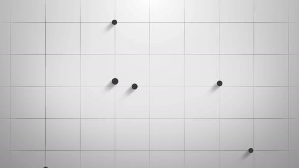 Grå Och Vit Företags Geometriska Abstrakt Rörelse Bakgrund Med Diagonala — Stockvideo