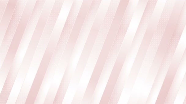 Rayas Diagonales Color Rosa Pálido Fondo Geométrico Abstracto Animación Gráficos — Vídeo de stock