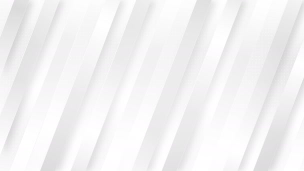 Диагональные Белые Полоски Абстрактный Геометрический Фон Бесшовный Цикл Графической Анимации — стоковое видео