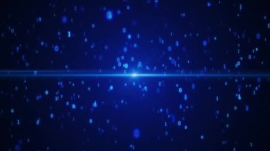 Dijital ikili veri, akış kodu matris arkaplanı. konsept, programlama kodlama hacker siber uzay.