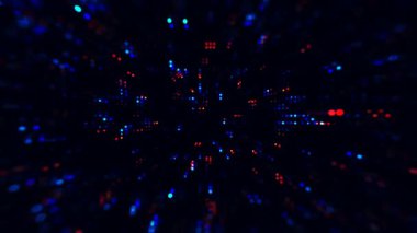 Bilgi, soyut teknoloji geometrik hareket arkaplanını parlatıyor. Kusursuz döngü. Video animasyonu Ultra HD 4K 3840x2160