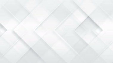 Gri soyut teknoloji minimum hareket arkaplanı. Eksiksiz döngü animasyonu Ultra HD 4K 3840x2160