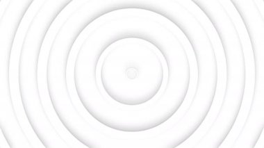 Yumuşak dymanik gölgeli soyut beyaz daireler. Kabartmalı arka plan temiz. İş sunumu için basit bir animasyon. Evrensel zarif asgari döngü.