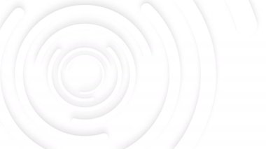 Yumuşak dymanik gölgeli soyut beyaz daireler. Kabartmalı arka plan temiz. İş sunumu için basit bir animasyon. Evrensel zarif asgari döngü.