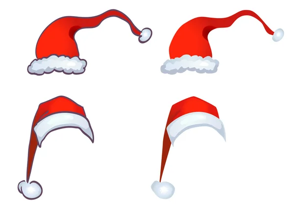 Santa hats Royalty Free Stock Vectors