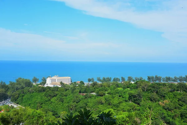 Vistas Naturales Con Mar Las Montañas Songkhla Vistas Desde Cima —  Fotos de Stock