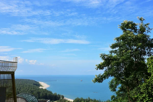 Natürliche Aussicht Auf Das Meer Und Die Berge Von Songkhla — Stockfoto