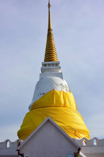 Złota Pagoda Świątyni Tajlandii — Zdjęcie stockowe