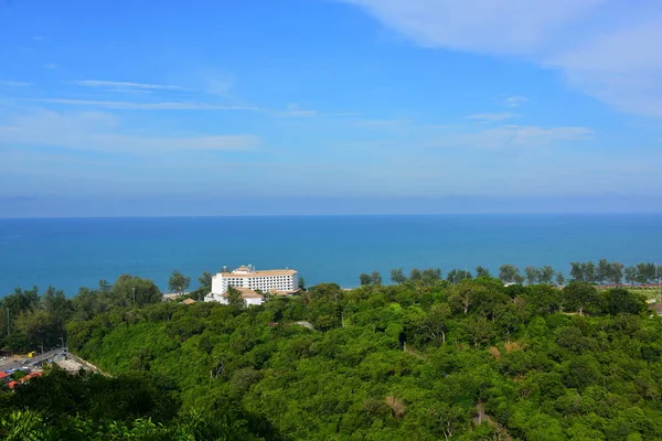 Natuurlijk Uitzicht Met Zee Bergen Van Songkhla Gezien Vanaf Top — Stockfoto