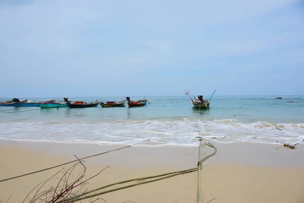 Vue Sur Plage Sable Fin Île Sur Plage Trang Thaïlande — Photo