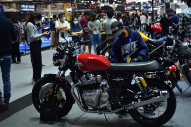 Araba markası ve ilgili eşyalar. 1-13 Aralık 2020 tarihlerinde Bangkok Impac Bangkok, Tayland 'daki 