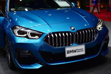 Araba markası ve ilgili eşyalar. 1-13 Aralık 2020 tarihlerinde Bangkok Impac Bangkok, Tayland 'daki 