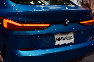 Araba markası ve ilgili eşyalar. 1-13 Aralık 2020 tarihlerinde Bangkok Impac Bangkok, Tayland 'daki 