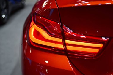 Araba markası ve ilgili eşyalar. 1-13 Aralık 2020 tarihlerinde Bangkok Impac Bangkok, Tayland 'daki 