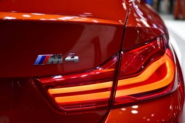 Araba markası ve ilgili eşyalar. 1-13 Aralık 2020 tarihlerinde Bangkok Impac Bangkok, Tayland 'daki 