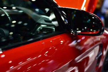 Araba markası ve ilgili eşyalar. 1-13 Aralık 2020 tarihlerinde Bangkok Impac Bangkok, Tayland 'daki 