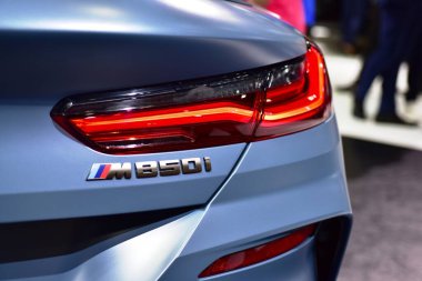 Araba markası ve ilgili eşyalar. 1-13 Aralık 2020 tarihlerinde Bangkok Impac Bangkok, Tayland 'daki 