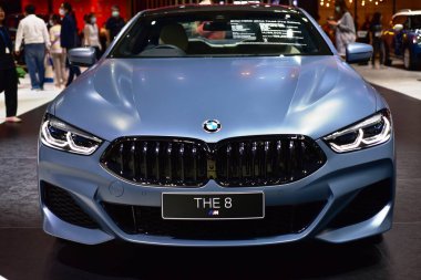 Araba markası ve ilgili eşyalar. 1-13 Aralık 2020 tarihlerinde Bangkok Impac Bangkok, Tayland 'daki 