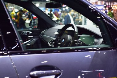 Araba markası ve ilgili eşyalar. 1-13 Aralık 2020 tarihlerinde Bangkok Impac Bangkok, Tayland 'daki 