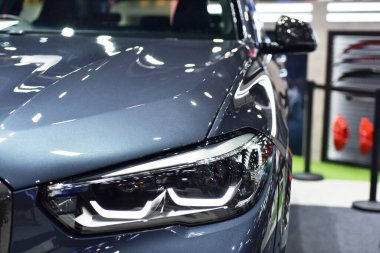 Araba markası ve ilgili eşyalar. 1-13 Aralık 2020 tarihlerinde Bangkok Impac Bangkok, Tayland 'daki 