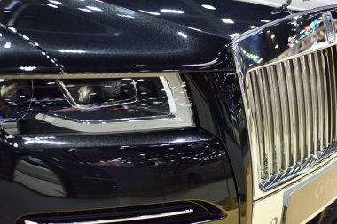 Araba markası ve ilgili eşyalar. 1-13 Aralık 2020 tarihlerinde Bangkok Impac Bangkok, Tayland 'daki 