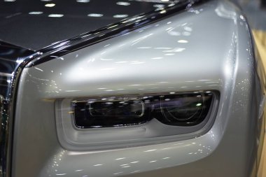 Araba markası ve ilgili eşyalar. 1-13 Aralık 2020 tarihlerinde Bangkok Impac Bangkok, Tayland 'daki 