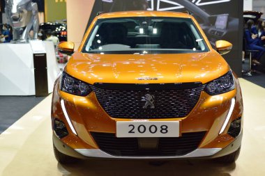 Araba markası ve ilgili eşyalar. 1-13 Aralık 2020 tarihlerinde Bangkok Impac Bangkok, Tayland 'daki 