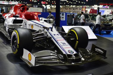 Araba markası ve ilgili eşyalar. 1-13 Aralık 2020 tarihlerinde Bangkok Impac Bangkok, Tayland 'daki 