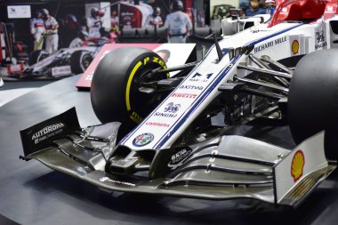 Araba markası ve ilgili eşyalar. 1-13 Aralık 2020 tarihlerinde Bangkok Impac Bangkok, Tayland 'daki 