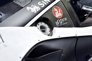 Araba markası ve ilgili eşyalar. 1-13 Aralık 2020 tarihlerinde Bangkok Impac Bangkok, Tayland 'daki 