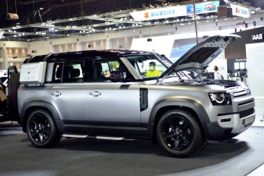 Araba markası ve ilgili eşyalar. 1-13 Aralık 2020 tarihlerinde Bangkok Impac Bangkok, Tayland 'daki 