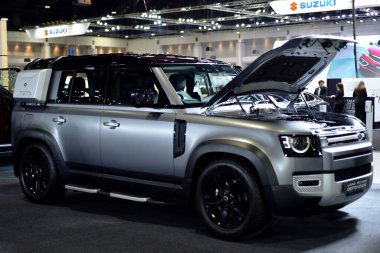 Araba markası ve ilgili eşyalar. 1-13 Aralık 2020 tarihlerinde Bangkok Impac Bangkok, Tayland 'daki 