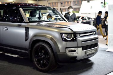 Araba markası ve ilgili eşyalar. 1-13 Aralık 2020 tarihlerinde Bangkok Impac Bangkok, Tayland 'daki 