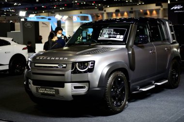 Araba markası ve ilgili eşyalar. 1-13 Aralık 2020 tarihlerinde Bangkok Impac Bangkok, Tayland 'daki 