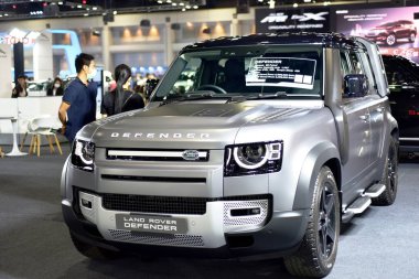 Araba markası ve ilgili eşyalar. 1-13 Aralık 2020 tarihlerinde Bangkok Impac Bangkok, Tayland 'daki 