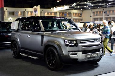 Araba markası ve ilgili eşyalar. 1-13 Aralık 2020 tarihlerinde Bangkok Impac Bangkok, Tayland 'daki 