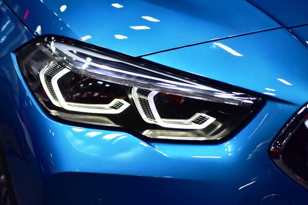 Марка автомобиля и связанные с ним предметы. Come out to trade shows "Motor Show 2020" at Bangkok Impac Arena Bangkok, Thailand on December 1-13, 2020 