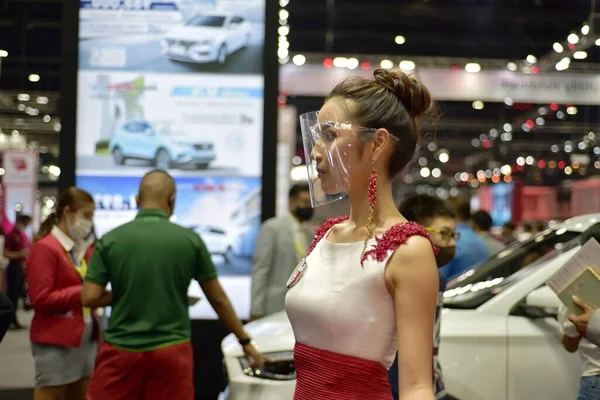 Autó Márka Kapcsolódó Termékek Gyere Kereskedelmi Bemutatók Motor Show 2020 — Stock Fotó