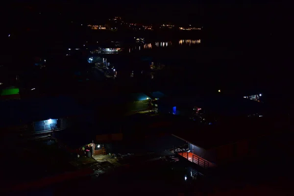 Vista Noturna Cidade Tailândia — Fotografia de Stock