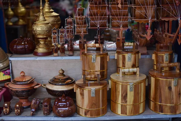 Традиционные Сувениры Рынке Таиланда — стоковое фото