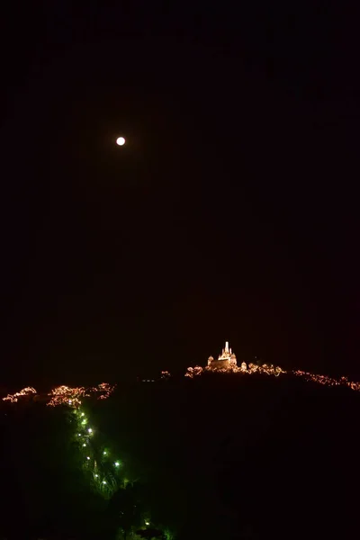 Буддійський Храм Вночі — стокове фото