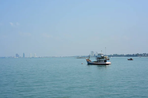 Barcos Nadando Mar Azul — Foto de Stock